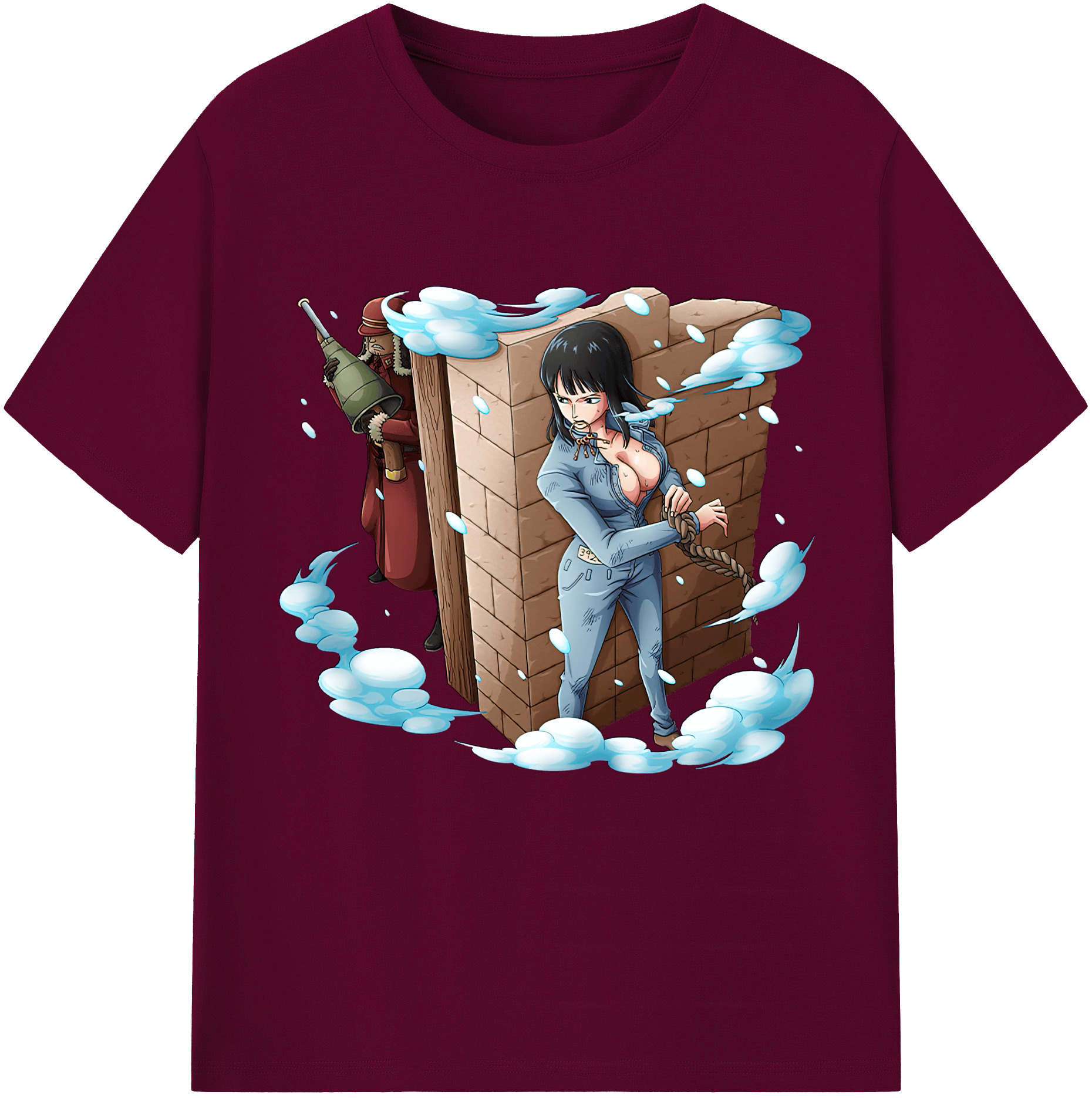 ワンピース ニコ・ロビン ONE PIECE Nico Robin レディースカジュアルプリントTシャツ（綿100％）